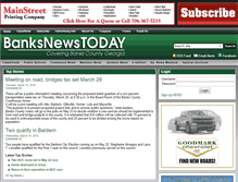Tablet Screenshot of banksnewstoday.com